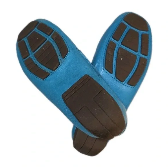 Hush Puppies Cora slip on loafers shoes women's  7 torquoise - Picture 3 of 5